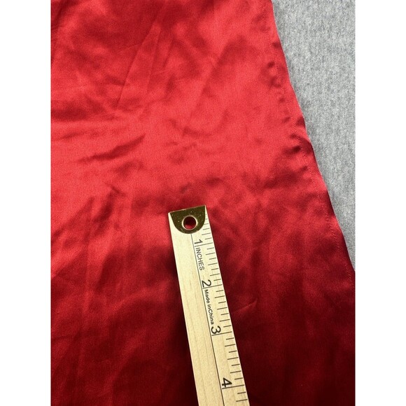 Red Oleg Cassini Sleeveless Shirt Blouse Collection Size 6 Silk - Picture 10 of 11